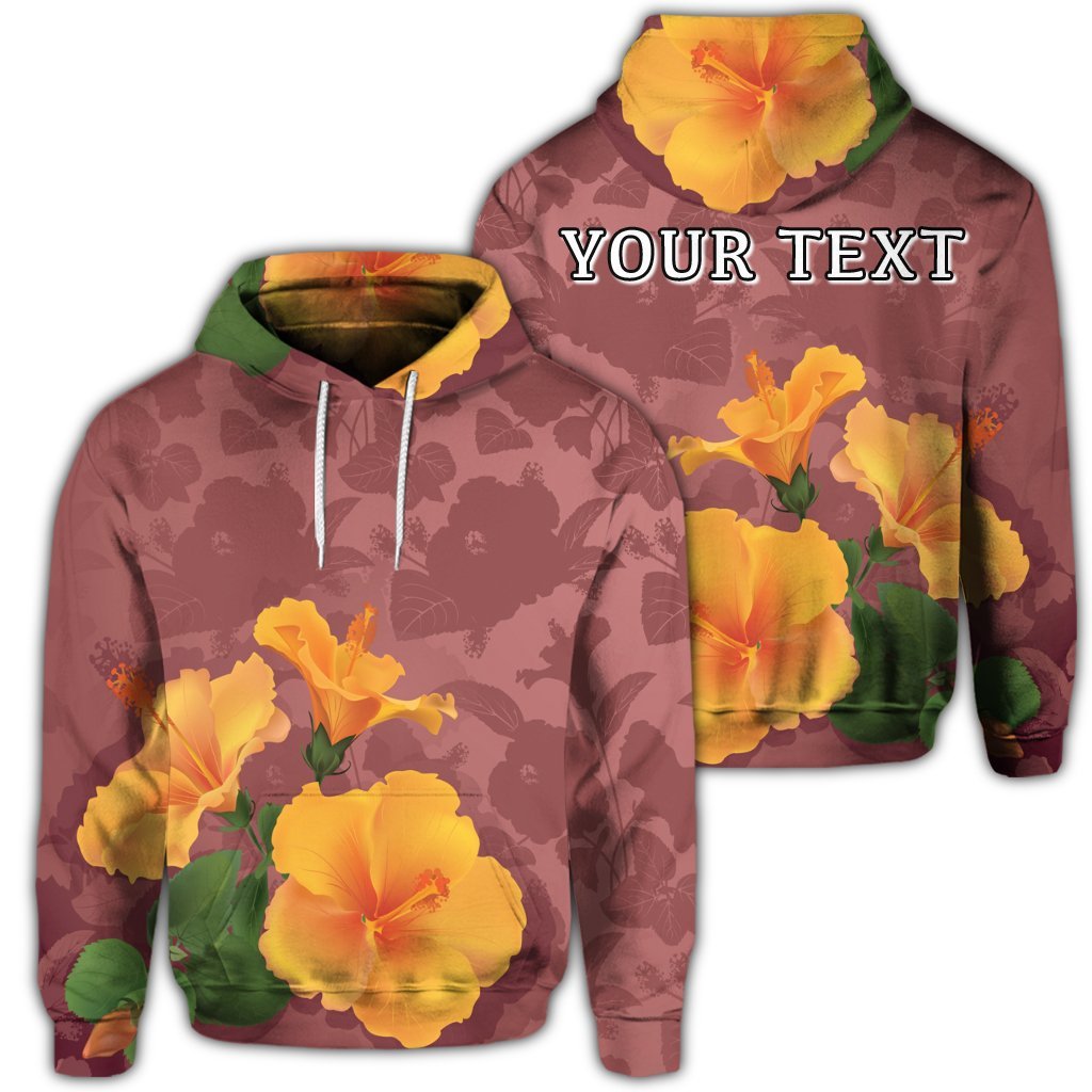 Custom Hawaii Hibiscus Pink Hoodie Unisex Art - Polynesian Pride