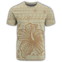 Hawaii Hibiscus Plumeria Kanaka Polynesian Vintage T Shirt - Polynesian Pride