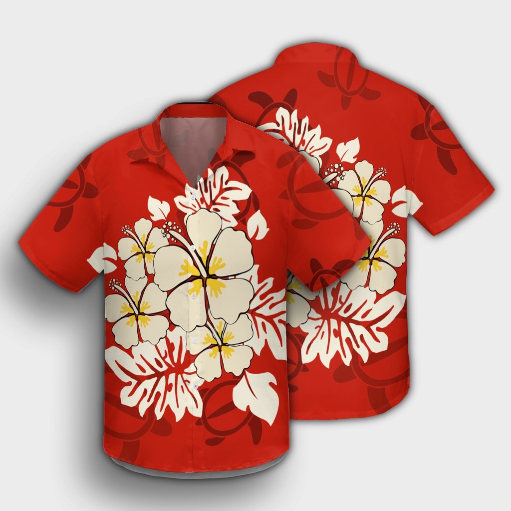 Hawaii Hibiscus Polynesian Hawaiian Shirt - AH - Polynesian Pride