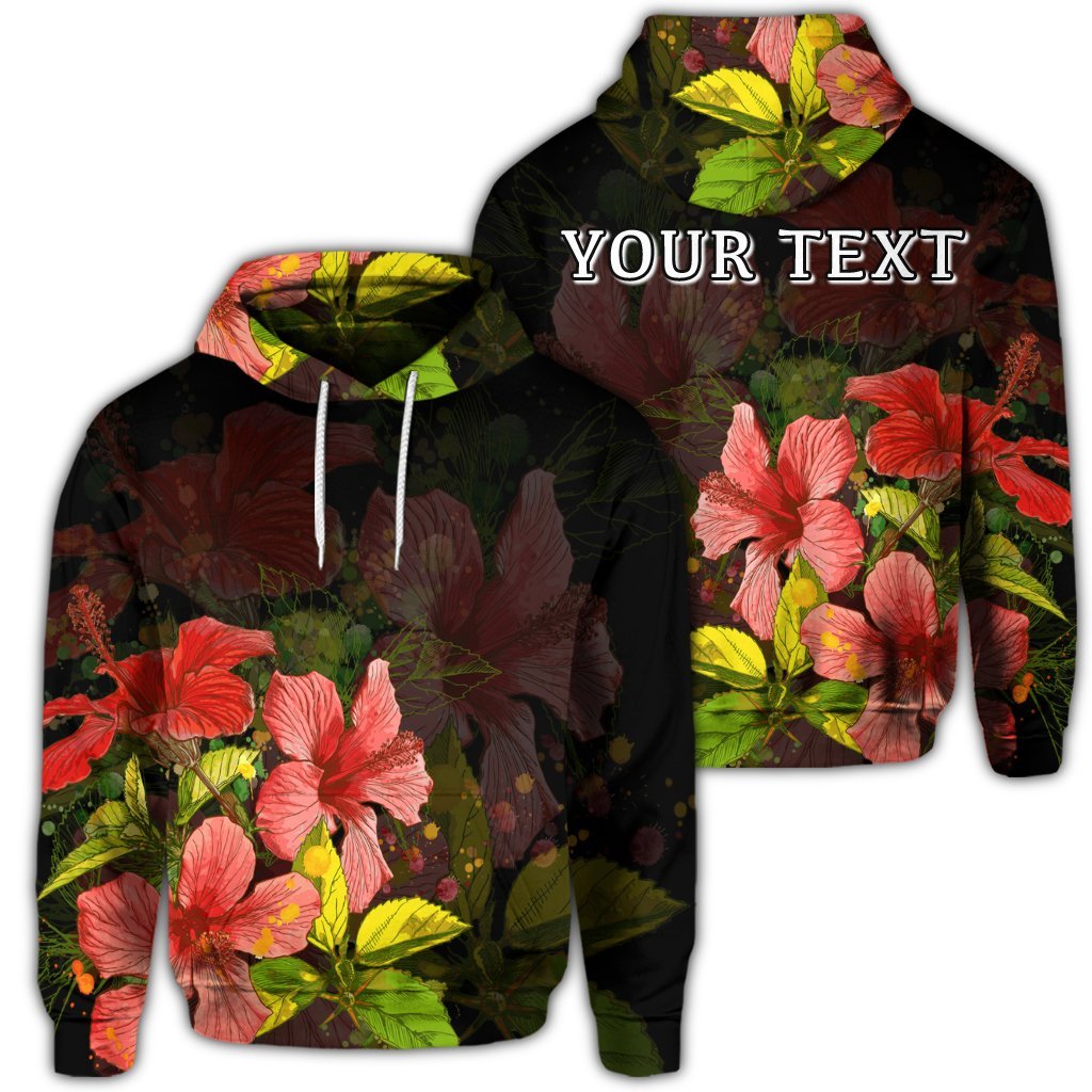 Custom Hawaii Hibiscus Tree Hoodie Unisex Art - Polynesian Pride