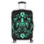 Hawaii Honu Turtle Dolphin With Plumeria Luggage Covers - AH Black - Polynesian Pride