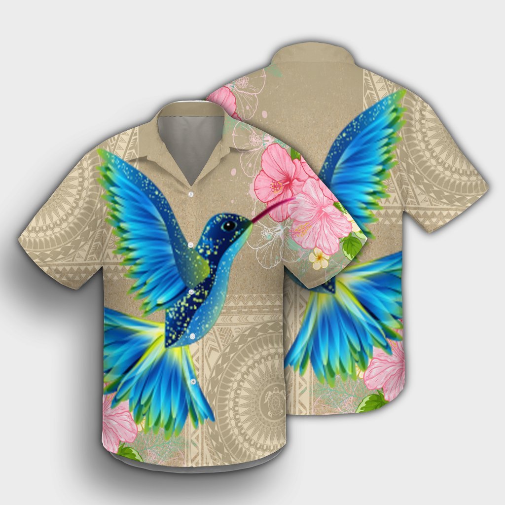 Hawaii Humming Bird Hibiscus Polynesian Hawaiian Shirt - AH - Polynesian Pride