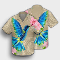 Hawaii Humming Bird Hibiscus Polynesian Hawaiian Shirt - AH - Polynesian Pride