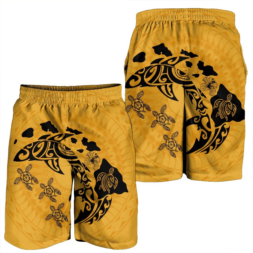 Hawaii Love Animal Polynesian Men's Shorts - AH - Polynesian Pride