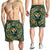 Hawaii Map Classic Floral Men's Shorts Green - AH - Polynesian Pride