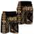 Hawaii Map Kanaka Polynesian Hula Girl Men's Shorts Gold - AH - J5C - Polynesian Pride