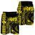 Hawaii Map Kanaka Polynesian Hula Girl Men's Shorts Yellow - AH - J5C - Polynesian Pride