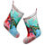 Hawaii Map Kanaka Sea Turtle Hibiscus Christmas Stocking - AH - Blue Pink - Polynesian Pride