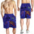 Hawaii Map Kanaka Turtle Men's Shorts - Volcano Style - Galaxy - AH - Polynesian Pride