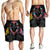 Hawaii Map Kanaka Two Men Holding Flag Men's Shorts Grey - AH - Polynesian Pride