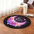 Hawaii Map Moon Star Turtle Plumeria Hibiscus Round Carpet - AH - Polynesian Pride