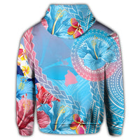 Hawaii Map Sweet Dream Kanaka Polynesian Hibiscus Zip Hoodie - Polynesian Pride