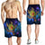 Hawaii Map Turtle Galaxy Men's Shorts - AH - Blue - Polynesian Pride