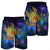 Hawaii Map Turtle Galaxy Men's Shorts - AH - Blue - Polynesian Pride