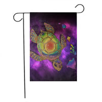 Hawaii Map Turtle Galaxy Flag - AH - Purple - Polynesian Pride