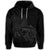 Hawaiian Map Turtle Hibiscus Divise Polynesian Hoodie Gray - Polynesian Pride