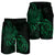 Hawaii Map Turtle Hibiscus Divise Polynesian Men's Shorts Green - AH - Polynesian Pride