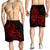 Hawaii Map Turtle Hibiscus Divise Polynesian Men's Shorts Red - AH - Polynesian Pride