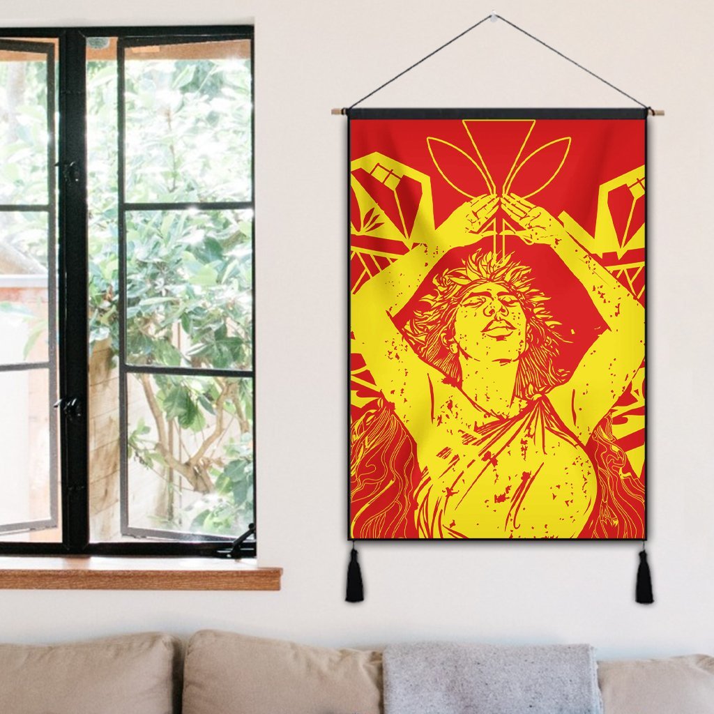 Hawaii Mauna Kea Pele Polynesian Hanging Poster - AH - Polynesian Pride