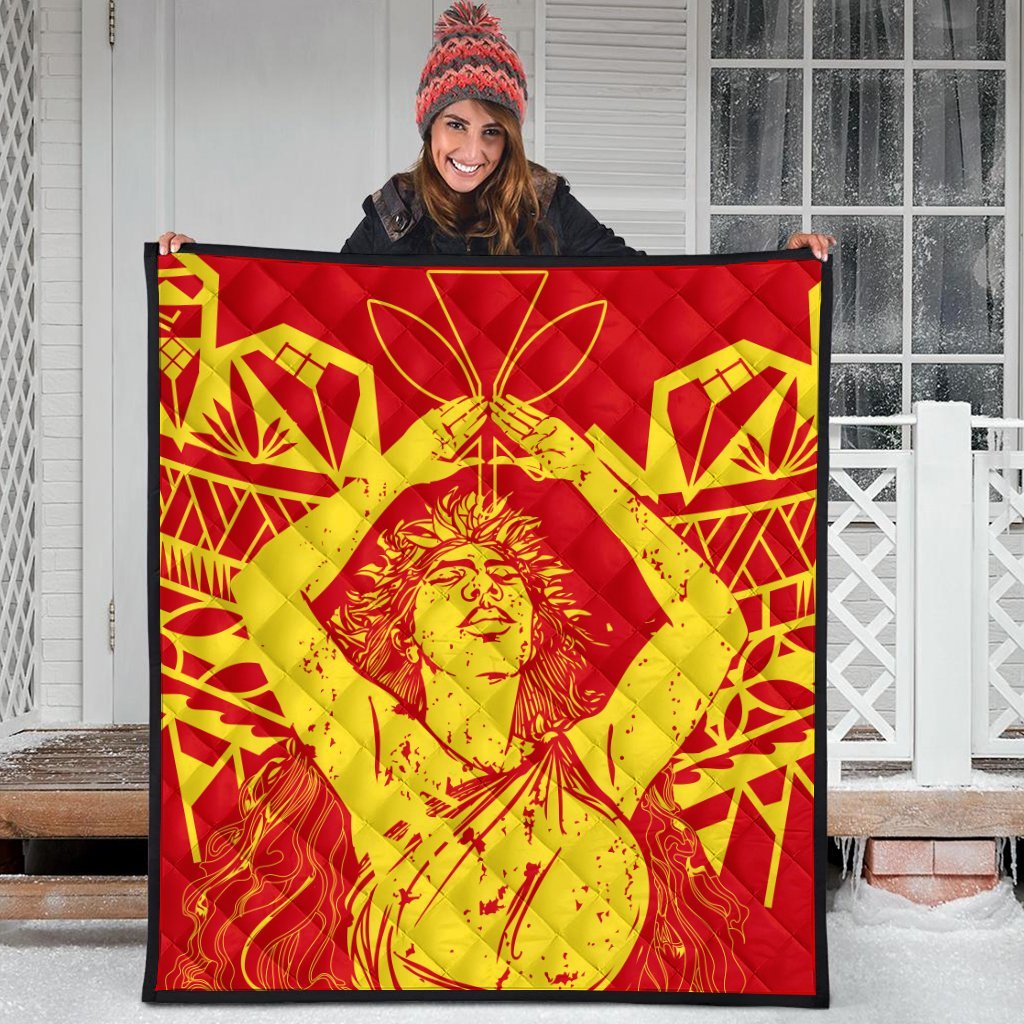 Hawaii Mauna Kea Pele Polynesian Premium Quilts - AH - Polynesian Pride