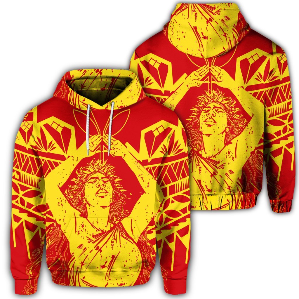 Hawaiian Mauna Kea Pele Polynesian Hoodie Unisex Art - Polynesian Pride