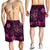 Hawaii Mix Polynesian Turtle Plumeria Men's Shorts - AH - Nick Style - Pink - Polynesian Pride