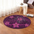 Hawaii Mix Polynesian Turtle Plumeria Round Carpet - AH - Nick Style - Pink - Polynesian Pride