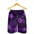 Hawaii Mix Polynesian Turtle Plumeria Men's Shorts - AH - Nick Style - Purple - Polynesian Pride