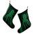 Hawaii Octopus KaKau Polynesian Christmas Stocking - Green - AH - Polynesian Pride