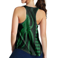 Hawaii Octopus KaKau Polynesian Racerback Tank - Green - AH - Polynesian Pride