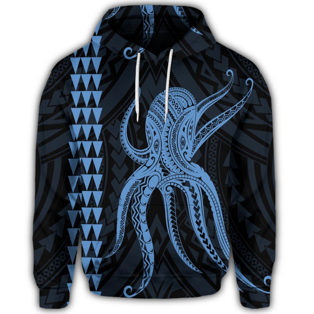 Hawaiian Octopus KaKau Polynesian Hoodie Pastel - Polynesian Pride