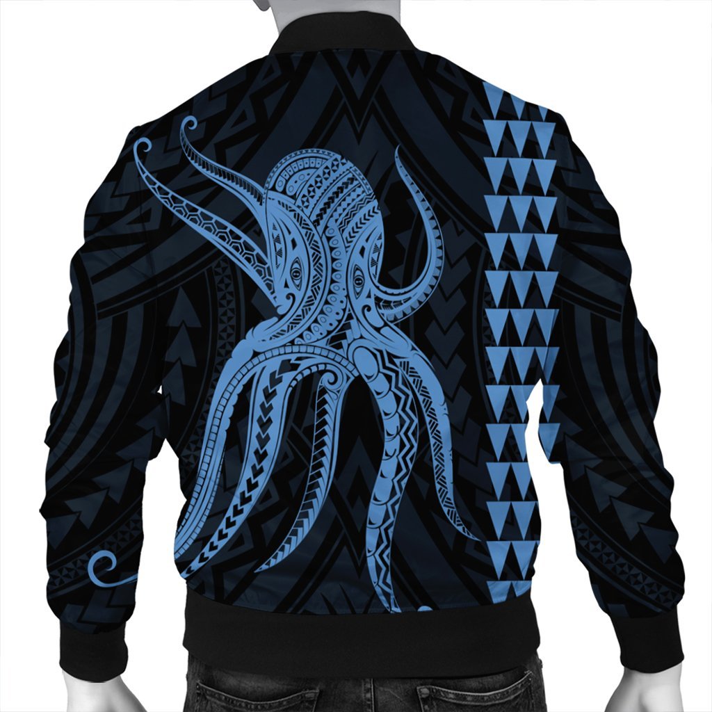 Hawaii Octopus KaKau Polynesian Bomber Jacket - Pastel - AH - Polynesian Pride
