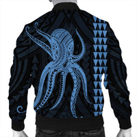 Hawaii Octopus KaKau Polynesian Bomber Jacket - Pastel - AH - Polynesian Pride