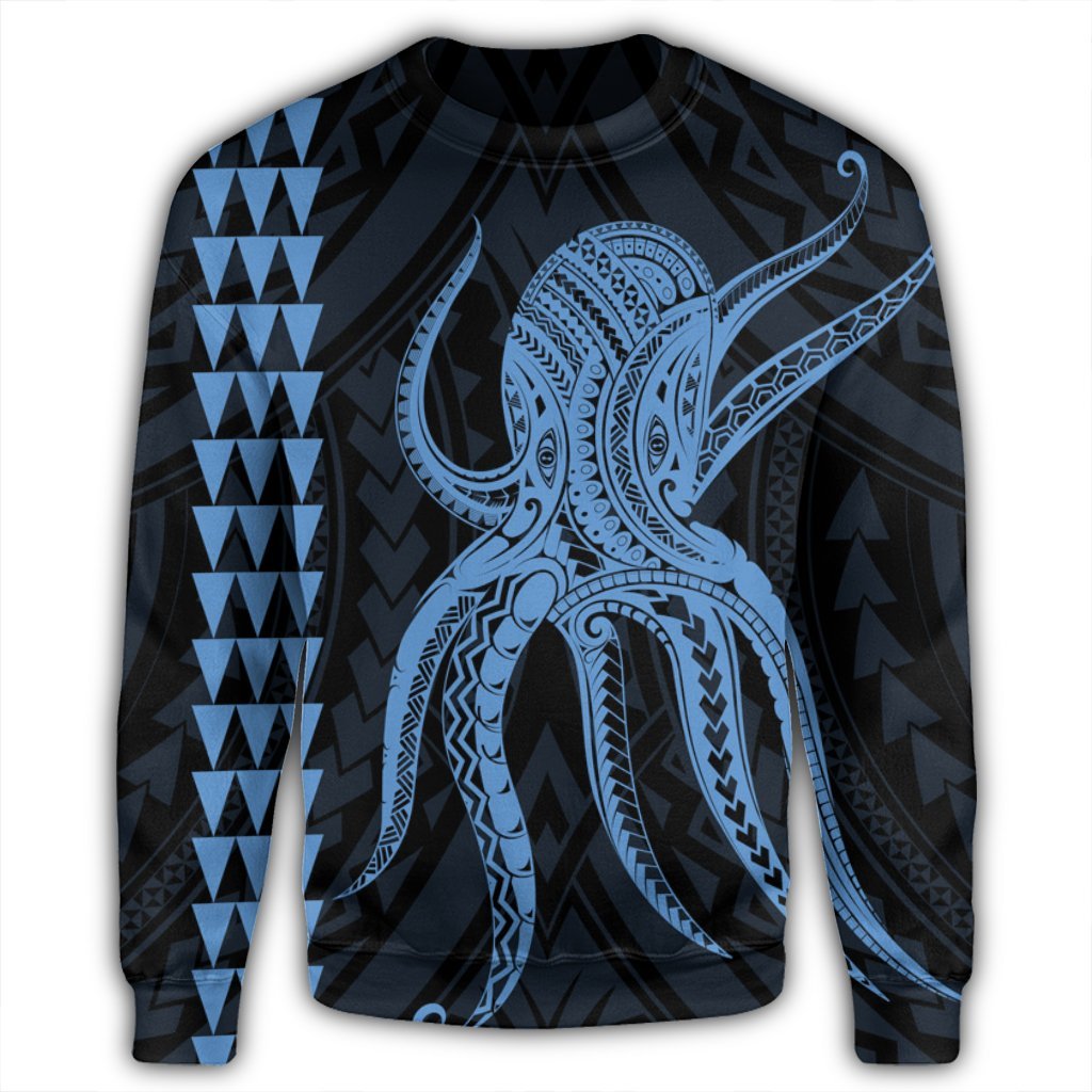 Hawaii Octopus KaKau Polynesian Sweatshirt - Pastel - AH - Polynesian Pride