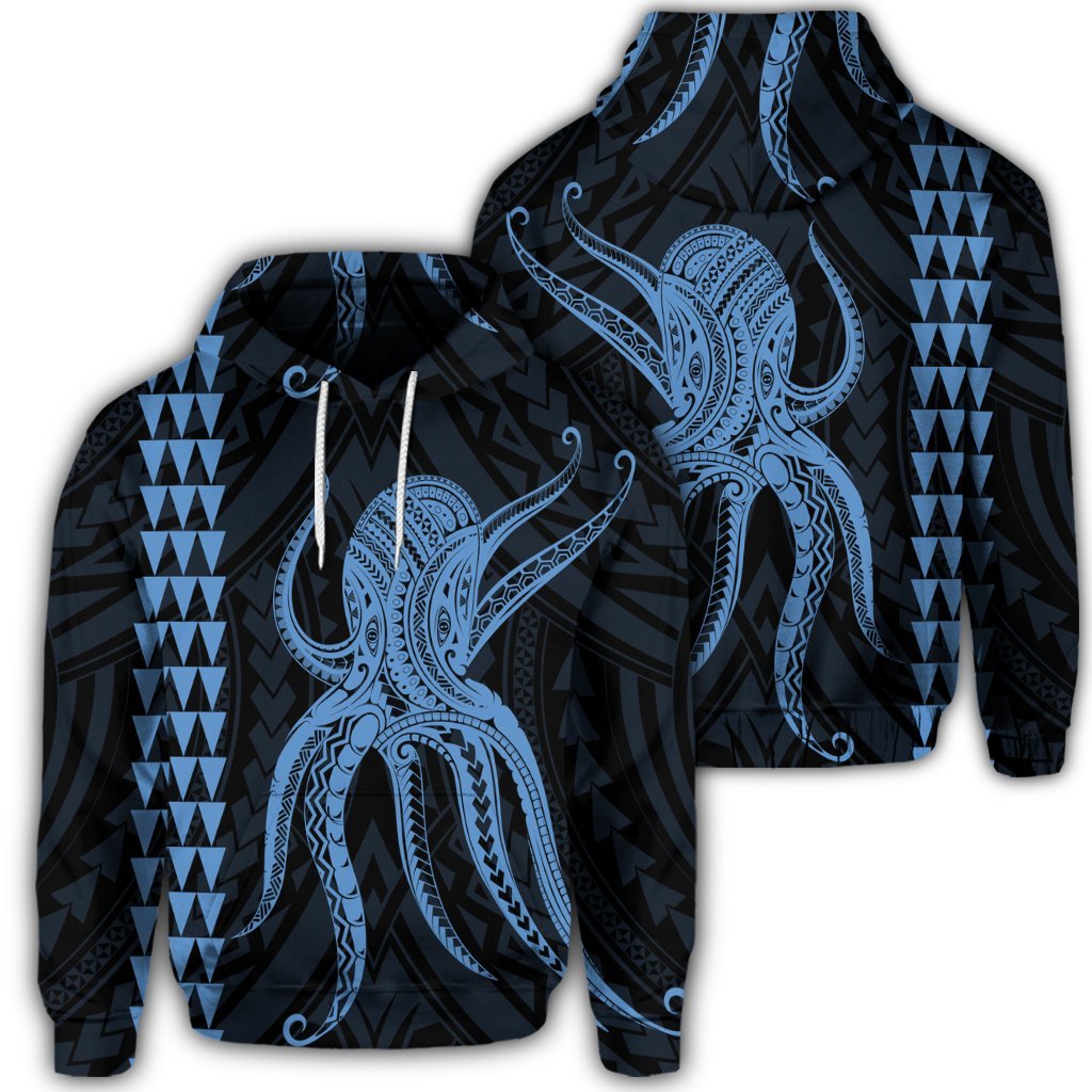 Hawaiian Octopus KaKau Polynesian Hoodie Pastel Unisex Art - Polynesian Pride