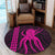 Hawaii Octopus KaKau Polynesian Round Carpet - Pink - AH - Polynesian Pride