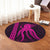 Hawaii Octopus KaKau Polynesian Round Carpet - Pink - AH - Polynesian Pride