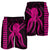 Hawaii Octopus KaKau Polynesian Men's Shorts - Pink - AH - Polynesian Pride