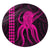 Hawaii Octopus KaKau Polynesian Round Carpet - Pink - AH Round Carpet Luxurious Plush - Polynesian Pride