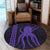 Hawaii Octopus KaKau Polynesian Round Carpet - Purple - AH - Polynesian Pride