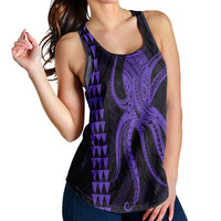 Hawaii Octopus KaKau Polynesian Racerback Tank - Purple - AH - Polynesian Pride