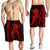 Hawaii Octopus KaKau Polynesian Men's Shorts - Red - AH - Polynesian Pride