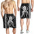 Hawaii Octopus KaKau Polynesian Men's Shorts - White - AH - Polynesian Pride