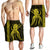 Hawaii Octopus KaKau Polynesian Men's Shorts - Yellow - AH - Polynesian Pride