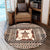 Hawaii Pattern Simple Turtle Round Carpet - AH - Polynesian Pride