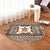 Hawaii Pattern Simple Turtle Round Carpet - AH - Polynesian Pride