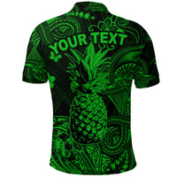 Custom Hawaii Pineapple Polynesian Polo Shirt Unique Style Green LT8 - Polynesian Pride