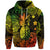 Custom Hawaii Pineapple Polynesian Zip Hoodie Unique Style Reggae LT8 - Polynesian Pride