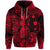 Custom Hawaii Pineapple Polynesian Zip Hoodie Unique Style Red LT8 - Polynesian Pride