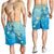 Hawaii Plumeria Deep Blue Turtle Men's Shorts - AH - Polynesian Pride